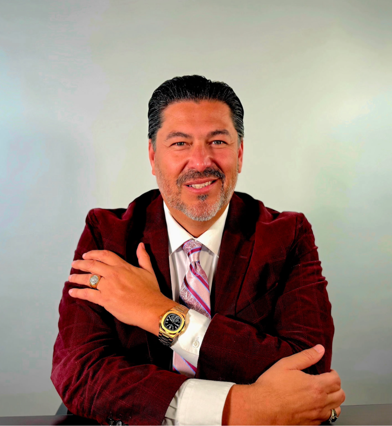 A featured testimonial portrait